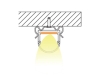 ALU-1608 LED Aluminum Channel - Surface - For Strips Up To 16mm - Silver - 1m / 2m - Frosted Lens