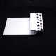 ARC-SGPBX Shadow Gap Plaster in LED Profile - Recessed - For Strips Up To 13mm - Silver - 1m / 2m - Frosted Lens