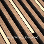 DarkMatters Slat Wall Neon Extra Warm White (2500K-2900K) 2.4 MTR Roll 24V 24W - IP67 Waterproof - Black Silicone Neon Flex Side Bend DM2015