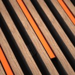 DarkMatters Slat Wall Neon Orange 2.4 MTR Roll 24V 24W - IP67 Waterproof - Black Silicone Neon Flex Side Bend DM1509