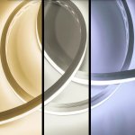 Tunable White Neon LED Strip Light - Dual Bend Neon Flex - IP67 - 20mm Wide - 24V - 5m