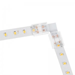 Solderless Clamp-On 'L' Connector - 12mm Single Color LED Strip Lights