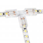 Solderless Clamp-On T Connector for 8mm Single Color LED Strip Lights