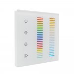 Sunricher DMX 5 x Channel RGB+CCT Double Touch Slider Wall Panel White (Low voltage)