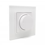 Sunricher RF Single Colour Rotary Switch Wall Panel White (Battery powered)