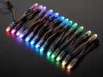 12mm Diffused Thin Digital RGB LED Pixels (Strand of 25) - WS2801