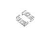 ALU-1608 LED Aluminum Channel - Surface - For Strips Up To 16mm - Silver - 1m / 2m - Frosted Lens