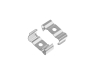 ALU-1609 LED Aluminum Channel - Surface - For Strips Up To 16mm - Silver - 1m / 2m - Frosted Lens
