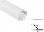 ALU-2003-COR 30 x 30 Wide Rounded Corner Aluminum Channel - Corner - For Strips Up To 20mm - 1m / 2m – Including Diffuser