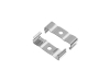 ALU-2030 LED Aluminum Channel - Surface - For Strips Up To 17mm - Silver - 1m / 2m - Frosted Lens