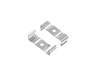 ALU-2401 LED Aluminum Channel - Surface - For Strips Up To 23mm - Silver - 1m / 2m - Frosted Lens
