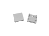 ALU-2525 LED Aluminum Channel - Surface - For Strips Up To 22mm - Silver - 1m / 2m - Frosted Lens