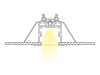 ALU-3830-R LED Aluminum Channel - Recessed - For Strips Up To 27mm - Silver - 1m / 2m - Frosted Lens
