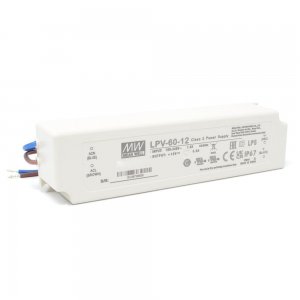 MEAN WELL | LPV-60-12 Power Supply (12V, 60W Constant Voltage Class 2)