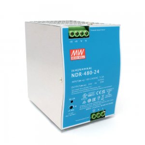 MEAN WELL | NDR-480-24 Power Supply (24V, 480W Constant Voltage)