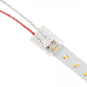 Solderless Clamp-On LED Strip Light to Wire - 12mm Single Color LED Strip Lights - 22 AWG