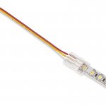 4" Solderless Clamp-On Pigtail Adaptor - 10mm Tunable White LED Strip Lights