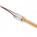 Solderless Clamp-On LED Strip Light to Wire - 8mm COB Strips - 22 AWG