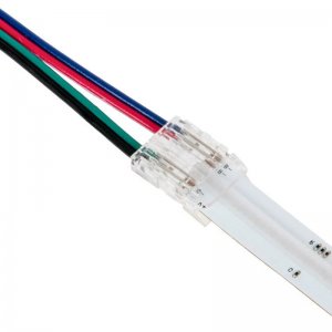 Clamp-On Power Wire for 10mm RGB COB LED Strip Lights