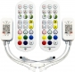 24Keys Controller with APP, Music Sync and IR Remote for Upgrading 3-pin Dream Colour Strip to Bluetooth Connection