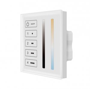 1 Zone or 4 Zone CCT 24VDC/DALI Bus Wall Mounted Touch DALI Panel TL4-2D