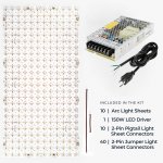 Backlighting Starter Kit - Arc™ LED Light Sheets + Power Supply