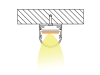 ALU-1601 LED Aluminum Channel - Surface - For Strips Up To 17mm - Silver - 1m / 2m - Frosted Lens