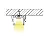 ALU-1605 LED Aluminum Channel - Surface - For Strips Up To 16mm - Silver - 1m / 2m - Frosted Lens