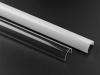 ALU-2401 LED Aluminum Channel - Surface - For Strips Up To 23mm - Silver - 1m / 2m - Frosted Lens