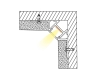 ALU-5917 Drywall LED Aluminum Channel - Recessed - For Strips Up To 12mm - 1m / 2m - Frosted Lens