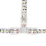 Solderless Clamp-On T Connector for 10mm Single Color LED Strip Lights