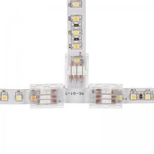 Solderless Clamp-On T Connector for 10mm Tunable White LED Strip Lights