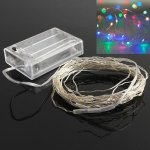 7.5 FT|20 LED Battery Operated Multi-Color Flashing Color-Changing Fairy String Lights