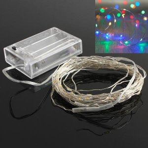 7.5 FT|20 LED Battery Operated Multi-Color Flashing Color-Changing Fairy String Lights