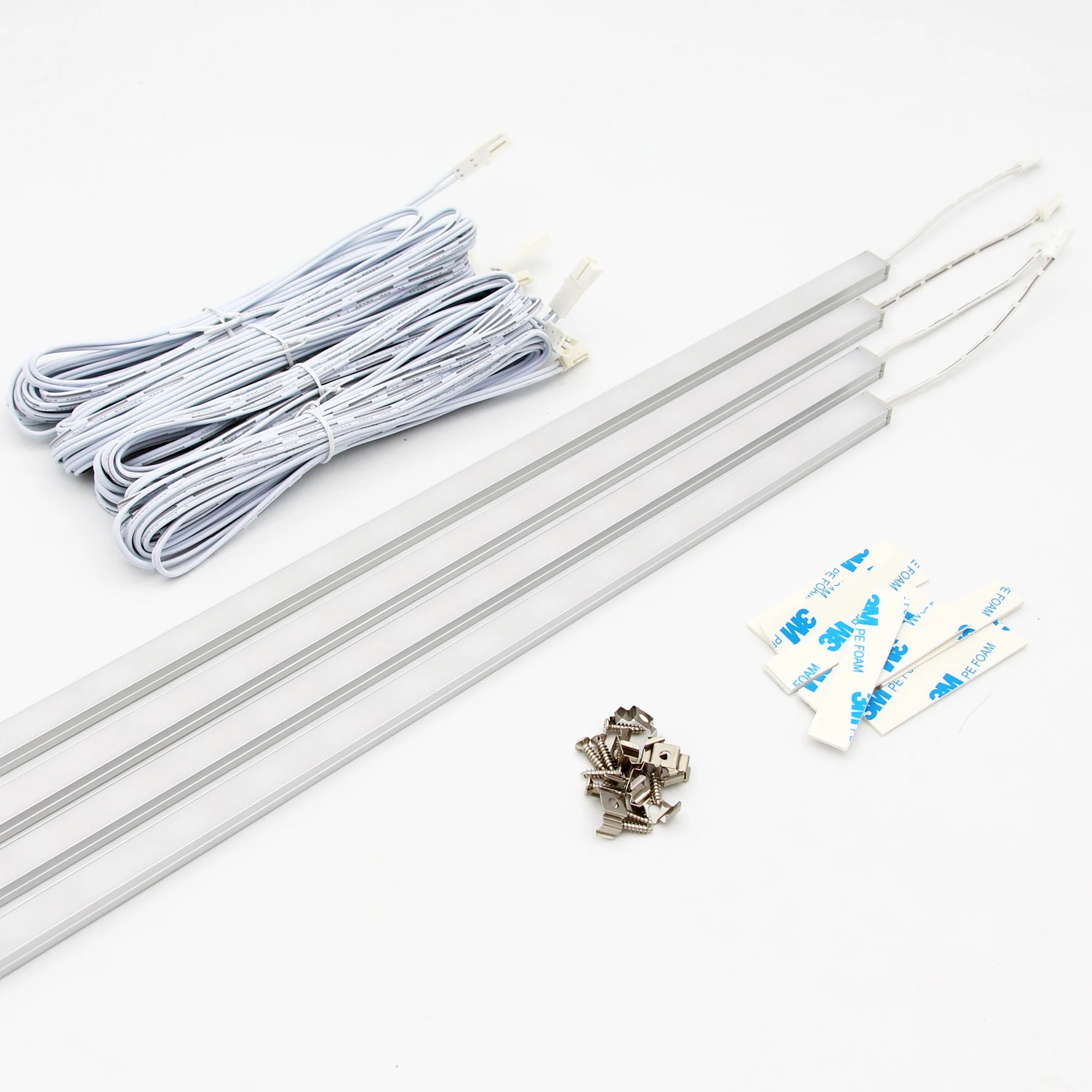 23.6 Inches Long LED Light Bar With 19.7ft Long Extension Cable Used For LED Stair Lighting LED Step Lights (4 Pack)