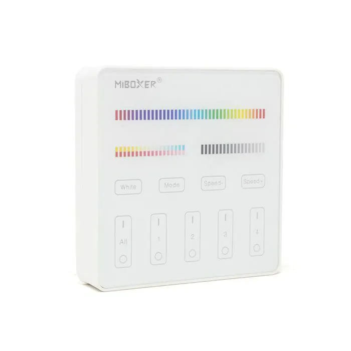 B4 MiBoxer 4-Zone RGB+CCT Wall Panel Controller (Battery)