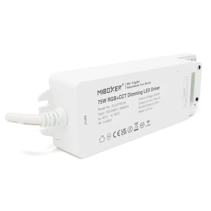 CL5P75V24 MiBoxer 2.4GHz 75W RGB+CCT LED Dimming Driver