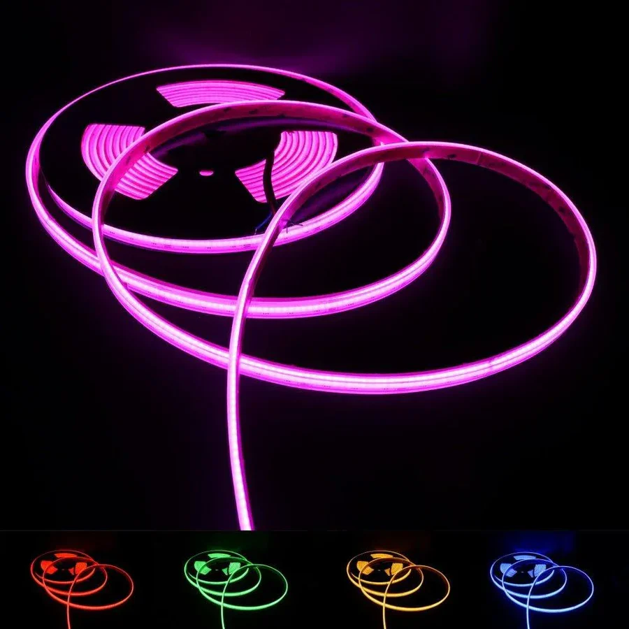 5m RGB COB LED Strip 24V IP68 Waterproof 840 LEDs/m 5cm Cut
