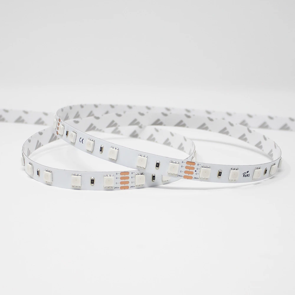 5m RGB LED Strip Light - Color-Changing LED Tape Light - IP20 - 12V / 24V