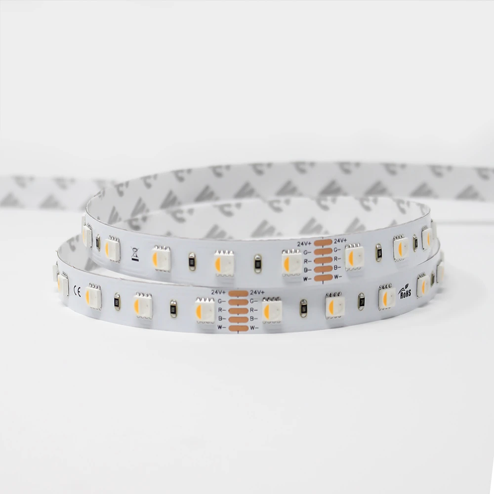 5m RGBW LED Strip Light - 4-in-1 Chip 5050 Color-Changing LED Tape Light - IP20 - 12V / 24V
