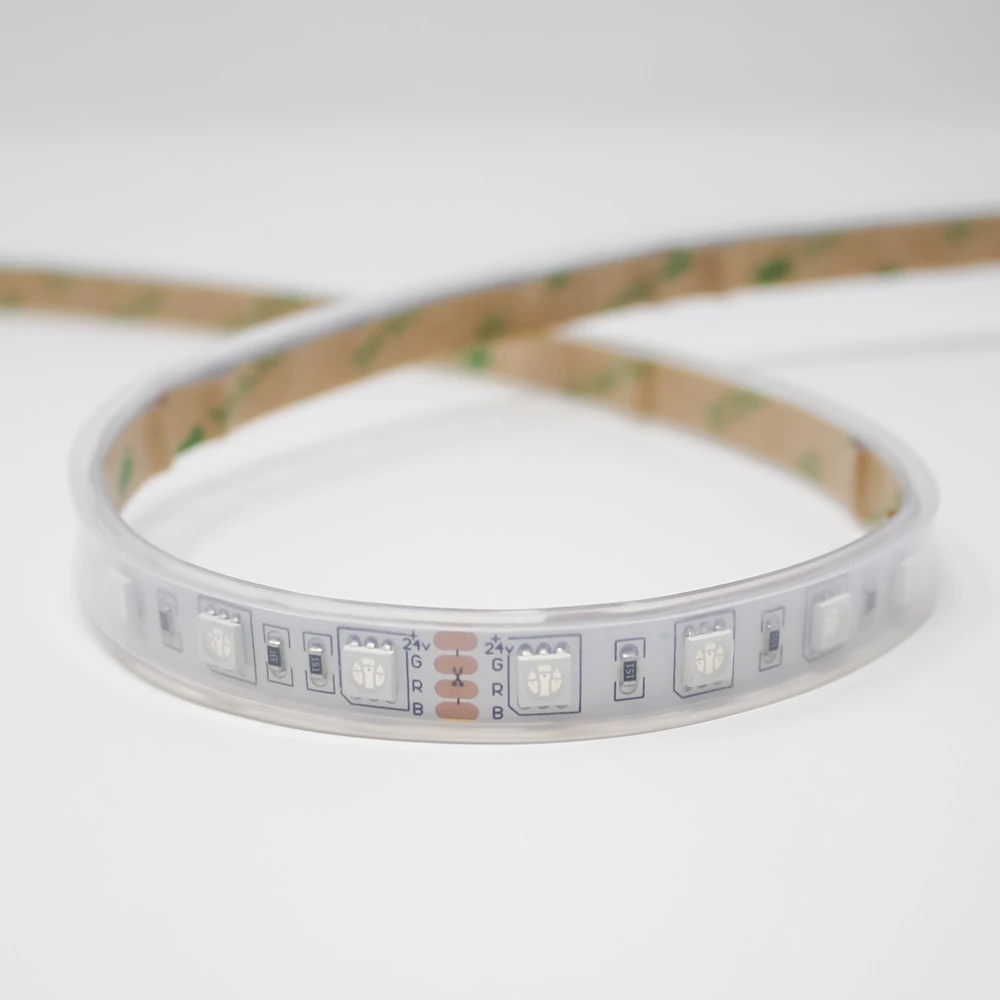 5m RGB LED Strip Light - Color-Changing LED Tape Light - IP67 Waterproof - 12V / 24V