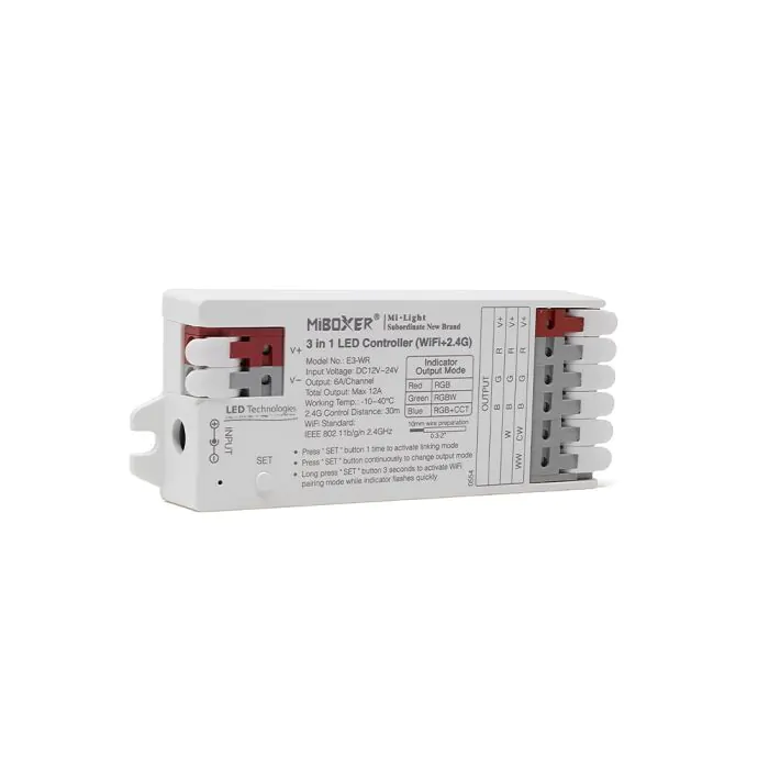 3WR MiBoxer 3-In-1 Controller / Receiver WiFi + 2.4G RF (12V & 24V)