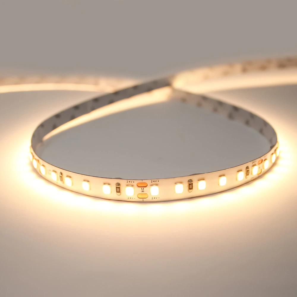 Essential Series LED Tape 120 LEDs p/m, 9.6w p/m, CRI>80, 2700K, IP20 , 24V, 5 Metre Reel