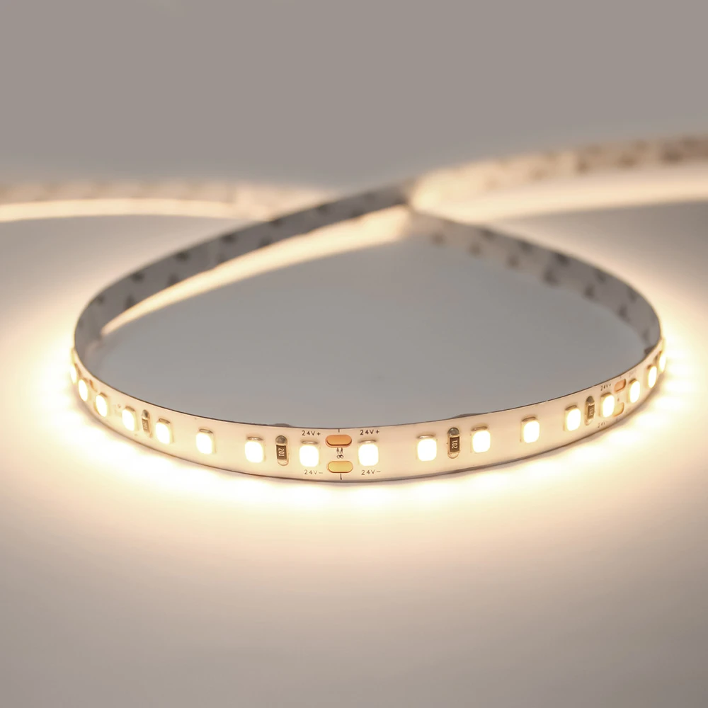 Essential Series LED Tape 120 LEDs p/m, 9.6w p/m, CRI>80, 3000K, IP20 , 24V, 5 Metre Reel
