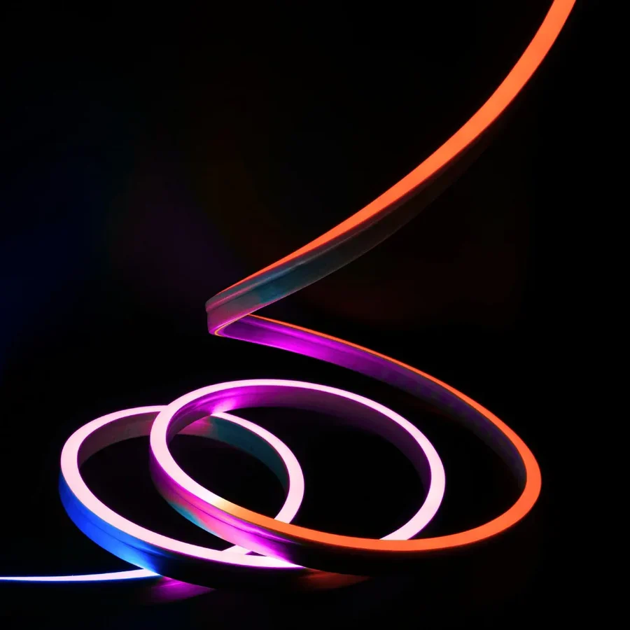 5m Digital Pixel RGB Neon Flex Addressable 24V 10x20mm IP68 Waterproof WS2811