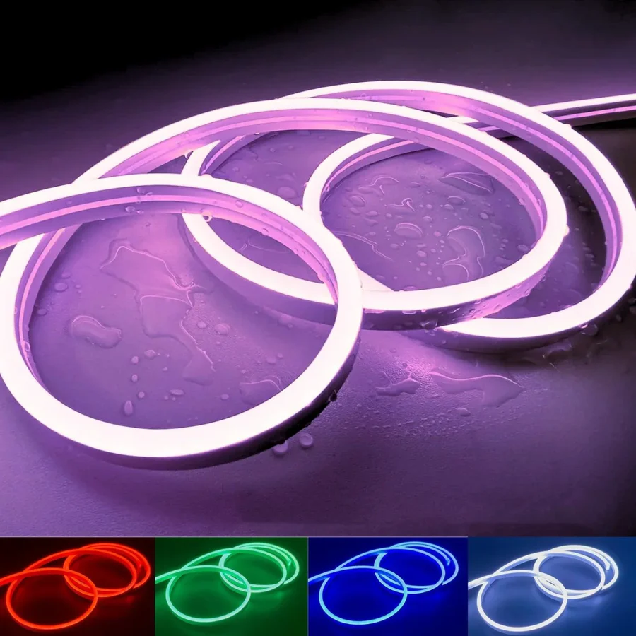 5m Mini RGB Neon Flex 6x12mm 12V IP65 Waterproof 5cm Cut