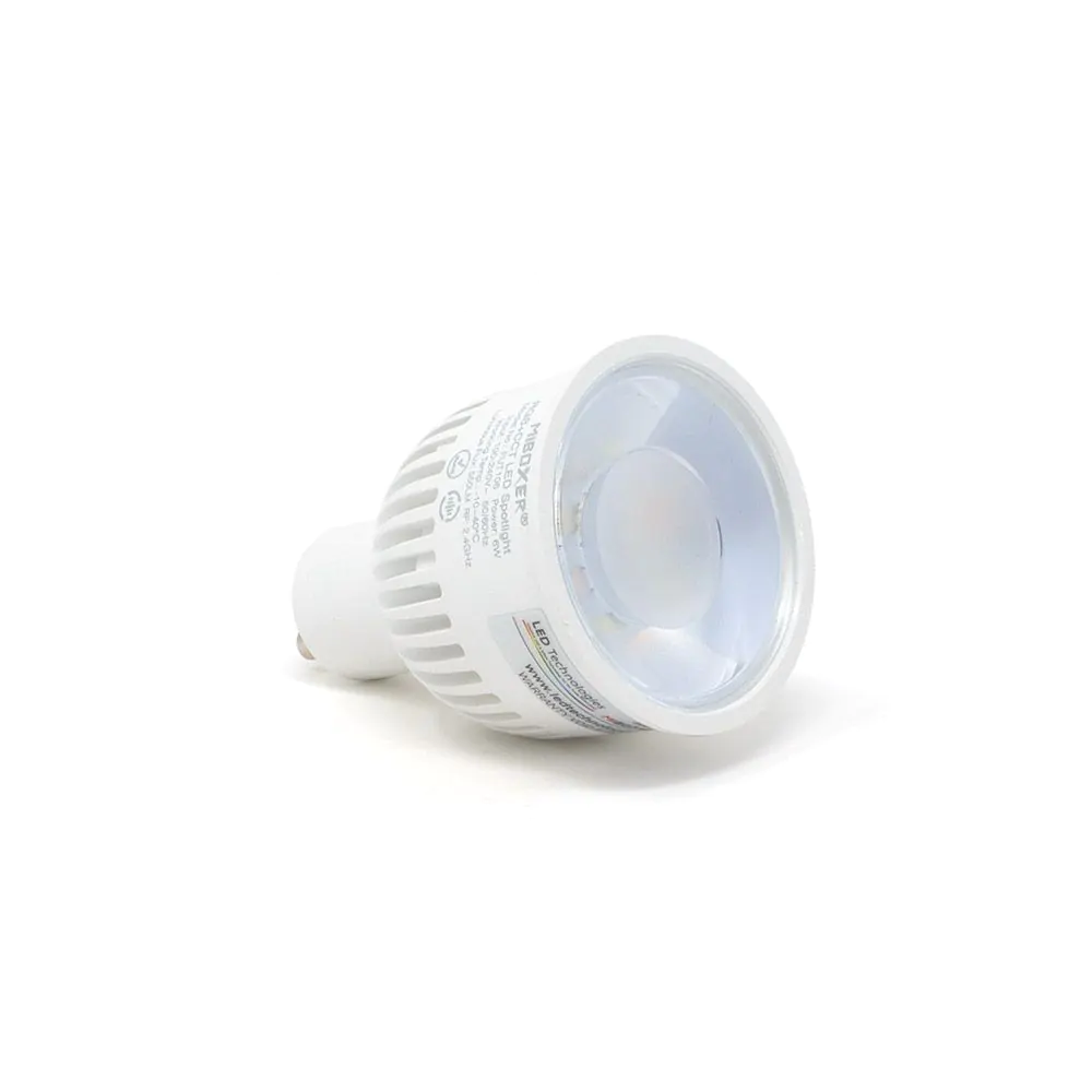 FUT106 MiBoxer 6W RGB+CCT AC100-240V LED GU10 Spotlight
