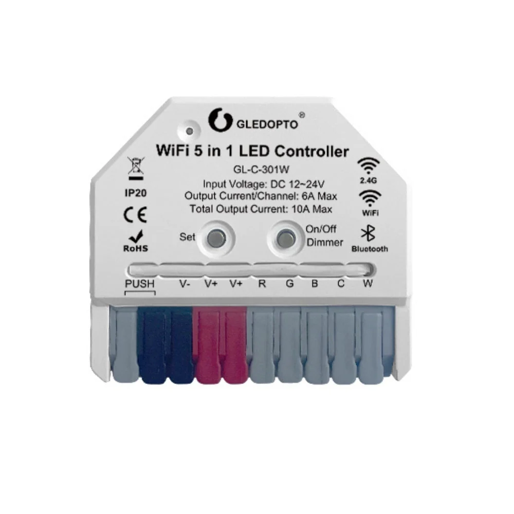 GLEDOPTO Ultra Mini WiFi 5 in 1 LED Controller GL-C-301W