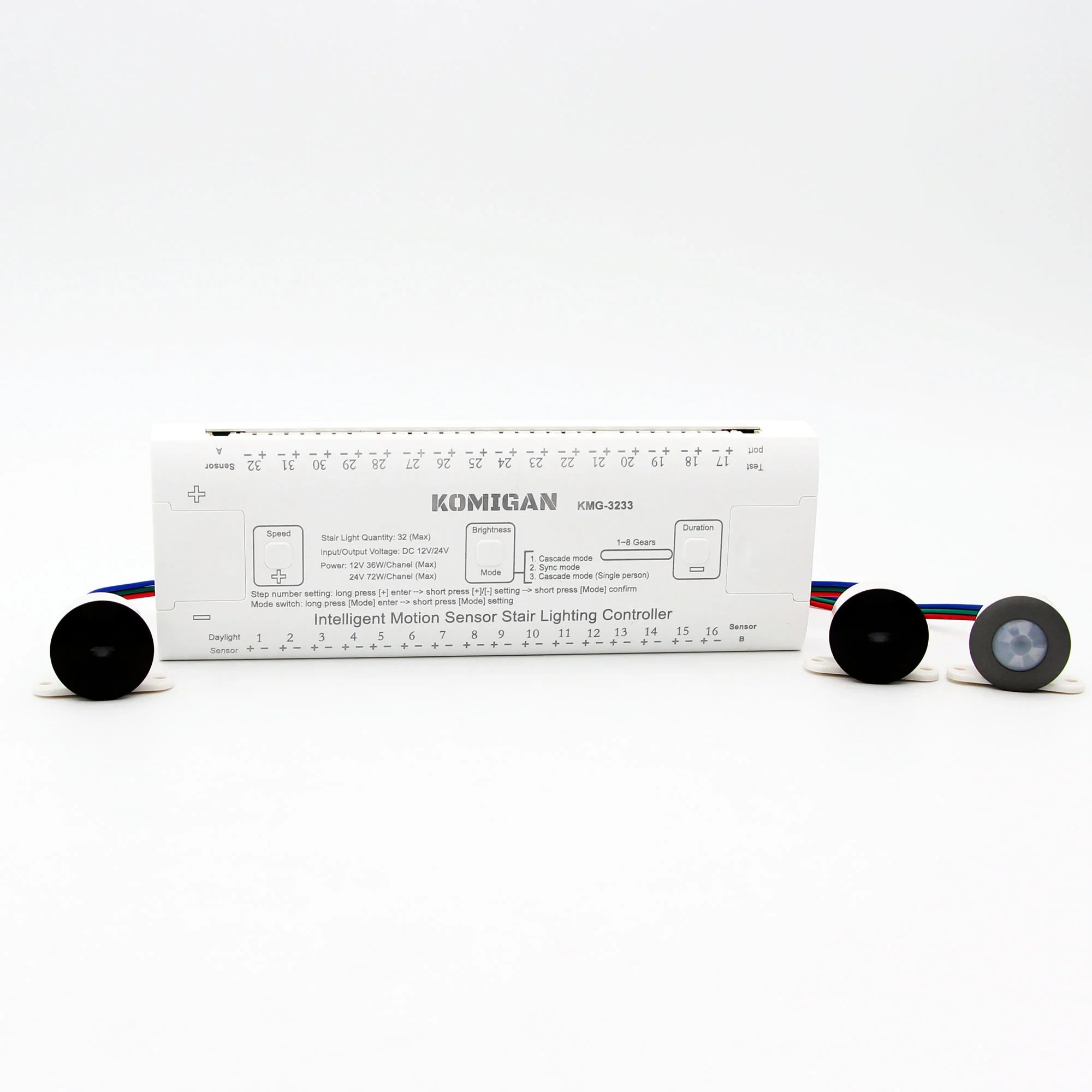 KMG-3233 Intelligent Motion Sensor LED Stair Lighting Controller