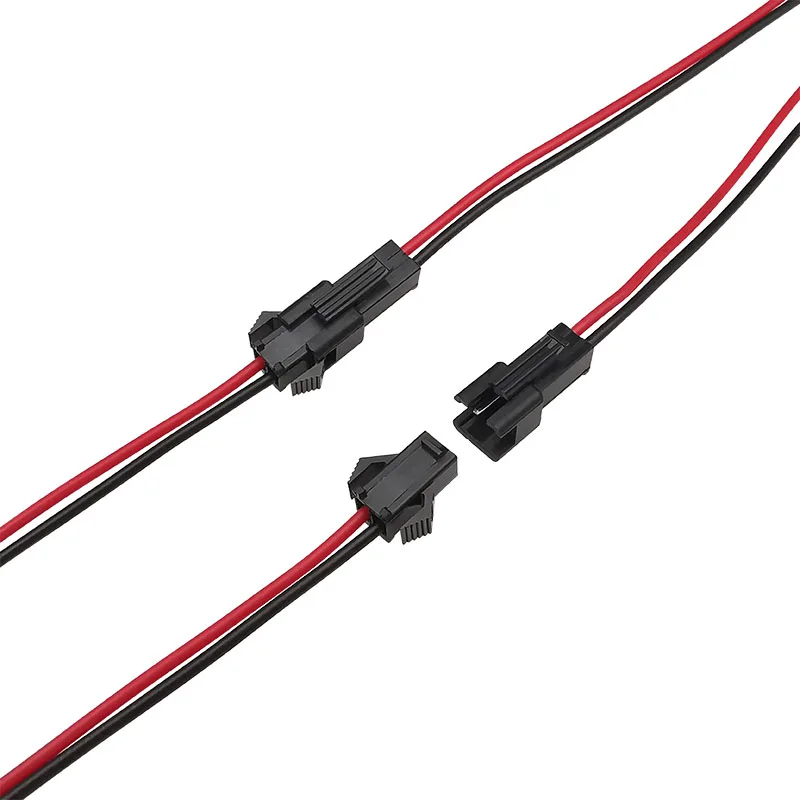 Custom JST 2pin Male to Female LC2 Locking Connector Pigtail Power Cable